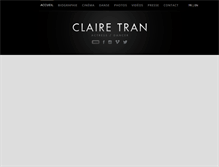 Tablet Screenshot of clairetran.com